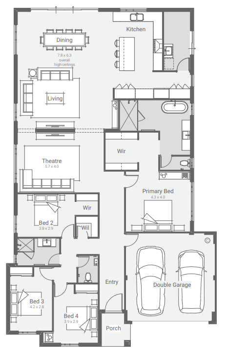 Isola ground floor plan