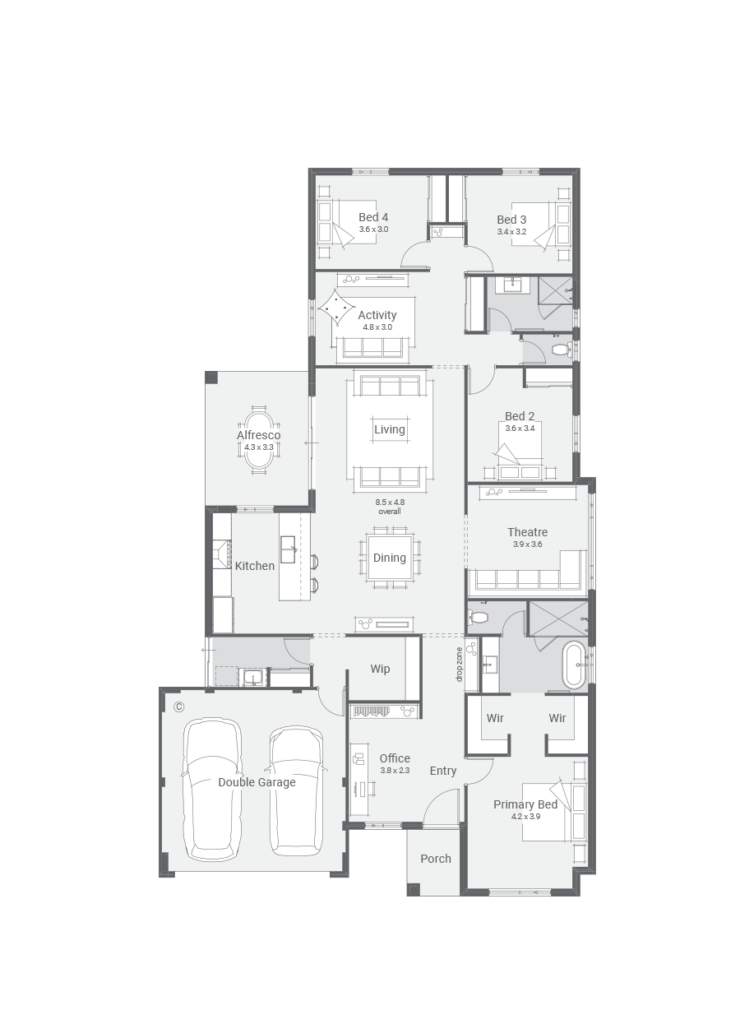 Regent ground floor plan