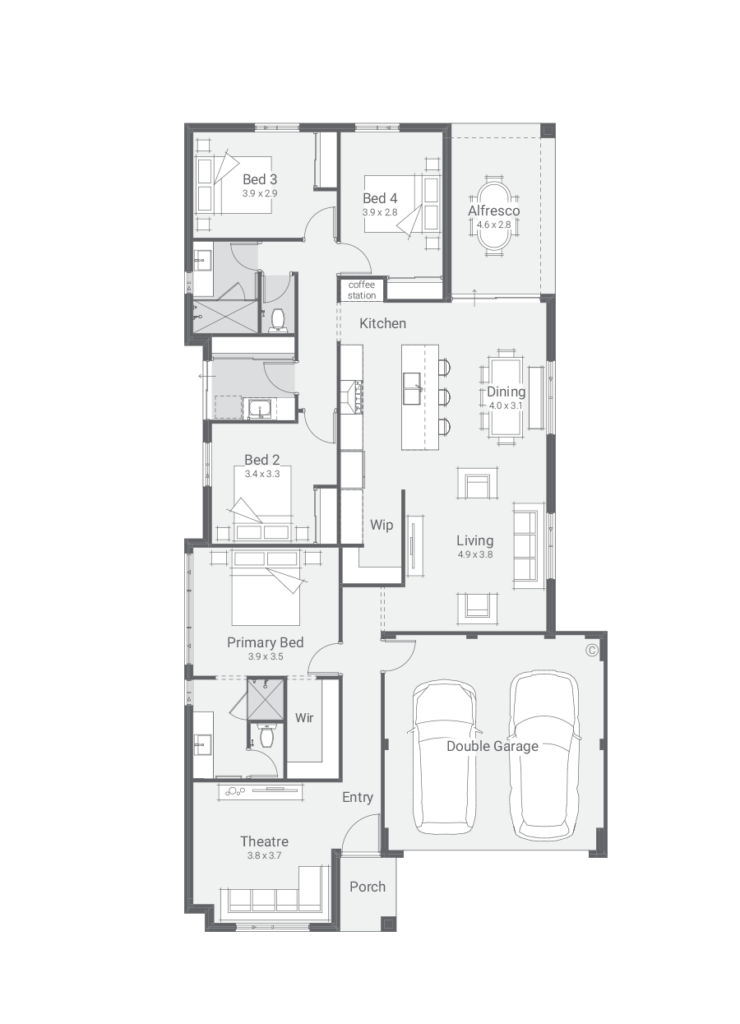 Alora ground floor plan
