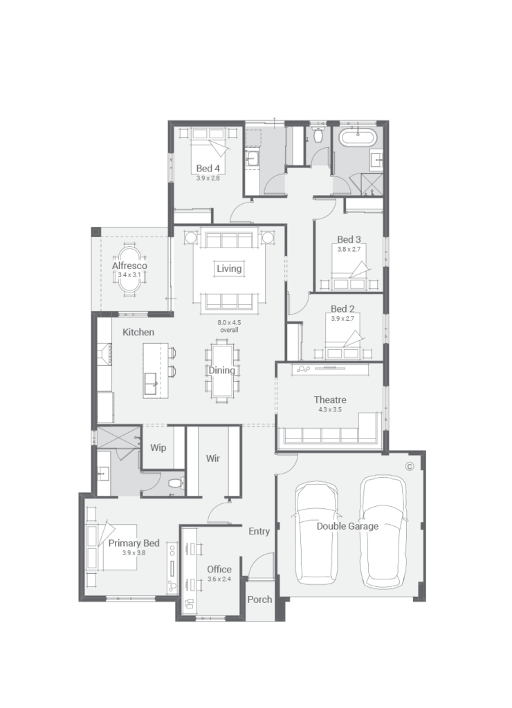 Oriana ground floor plan