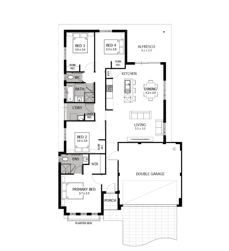 Sloane 140 ground floor plan