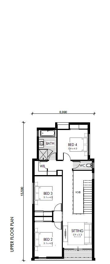 Paddington first floor plan