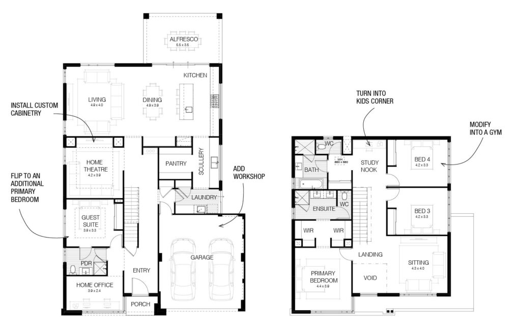 Sereno first floor plan