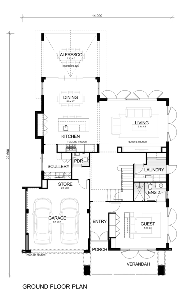 Woodlands II ground floor plan