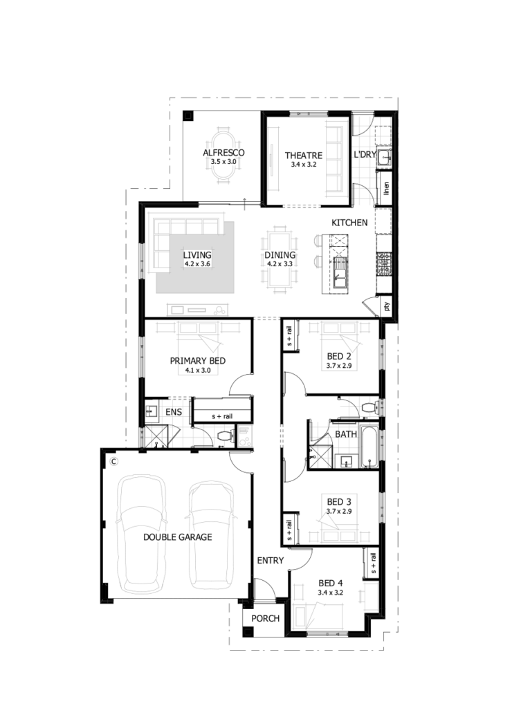 Sandstone 195 ground floor plan