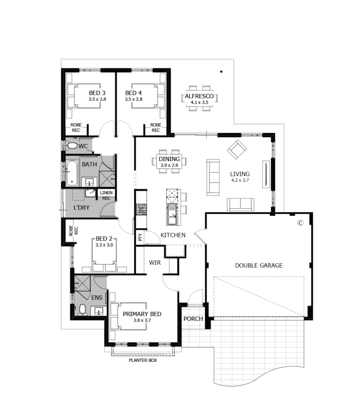 Winter ground floor plan