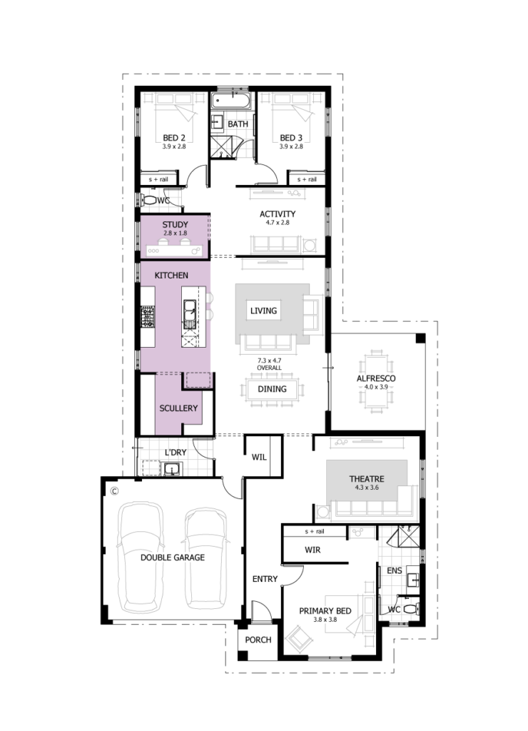 Karridale 240 ground floor plan